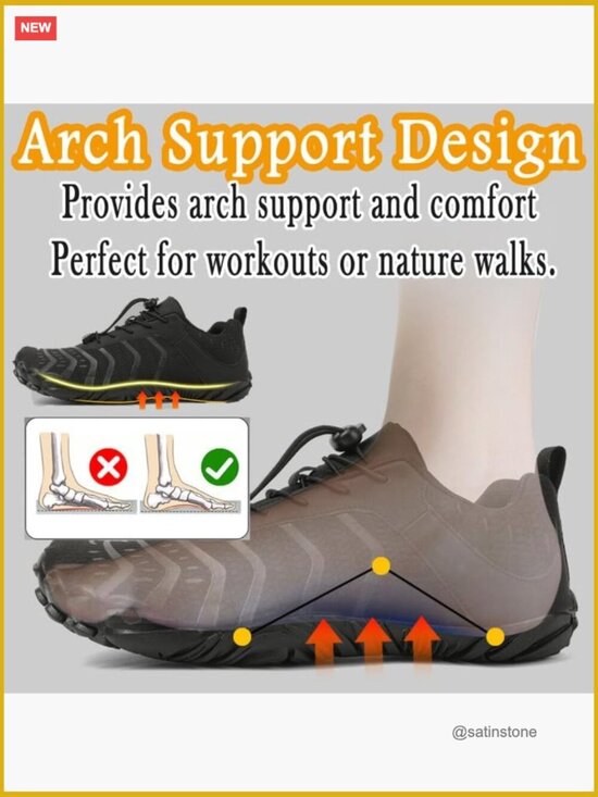 Minimalist Zero Drop Shoes Wide Toe Box Cross-Trainer Hiking Weightlifting